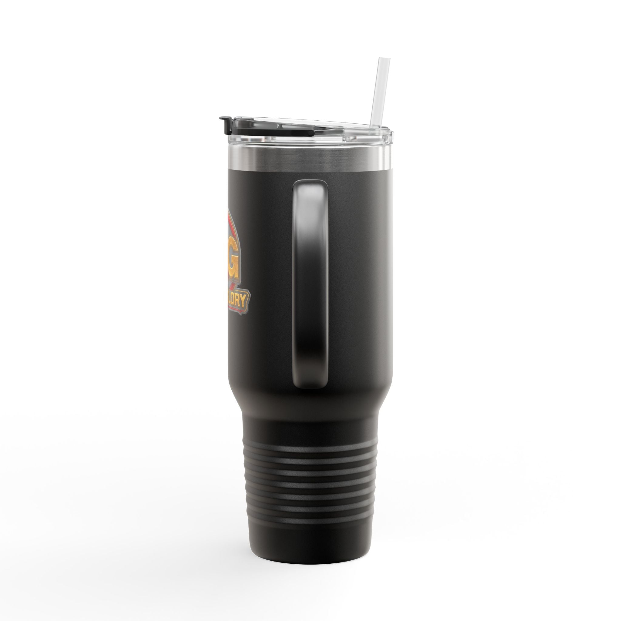 4GodsGlory 40oz Insulated Travel Mug – Double-Wall Stainless Tumbler with Straw