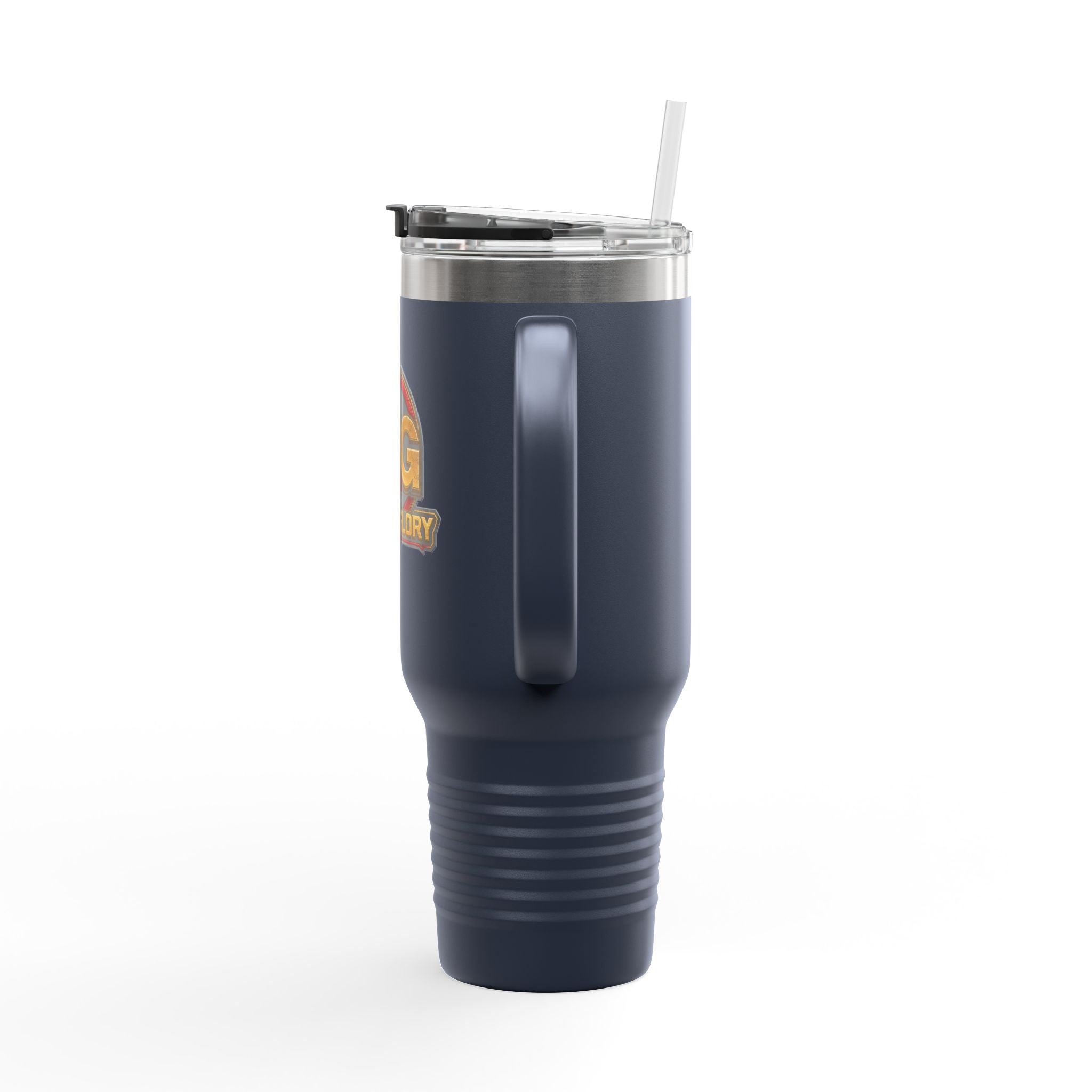 4GodsGlory 40oz Insulated Travel Mug – Double-Wall Stainless Tumbler with Straw