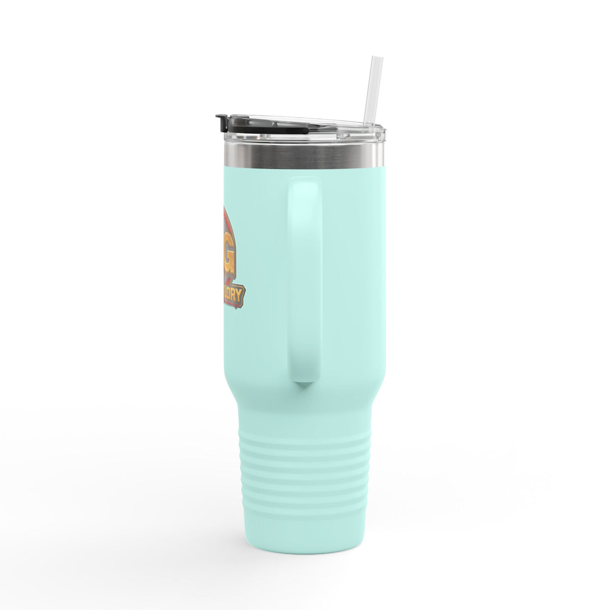 4GodsGlory 40oz Insulated Travel Mug – Double-Wall Stainless Tumbler with Straw