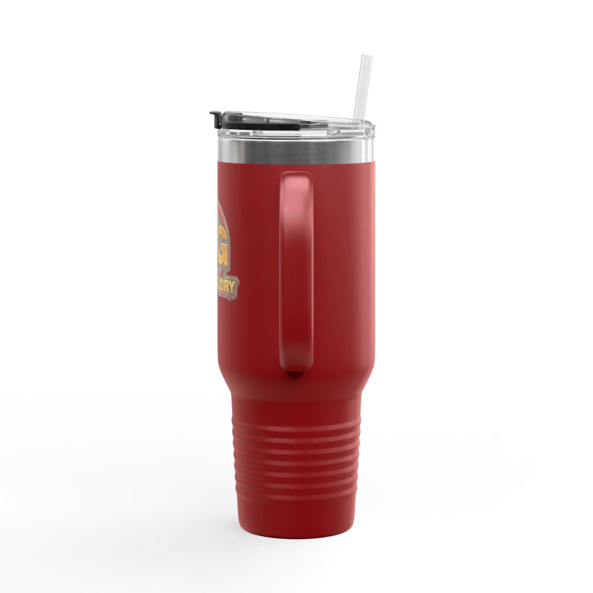 4GodsGlory 40oz Insulated Travel Mug – Double-Wall Stainless Tumbler with Straw