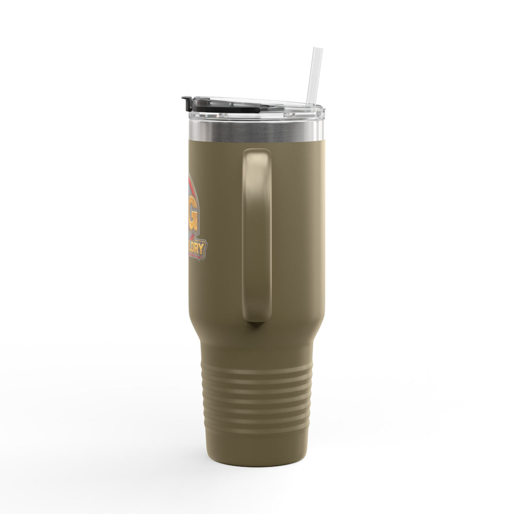 4GodsGlory 40oz Insulated Travel Mug – Double-Wall Stainless Tumbler with Straw