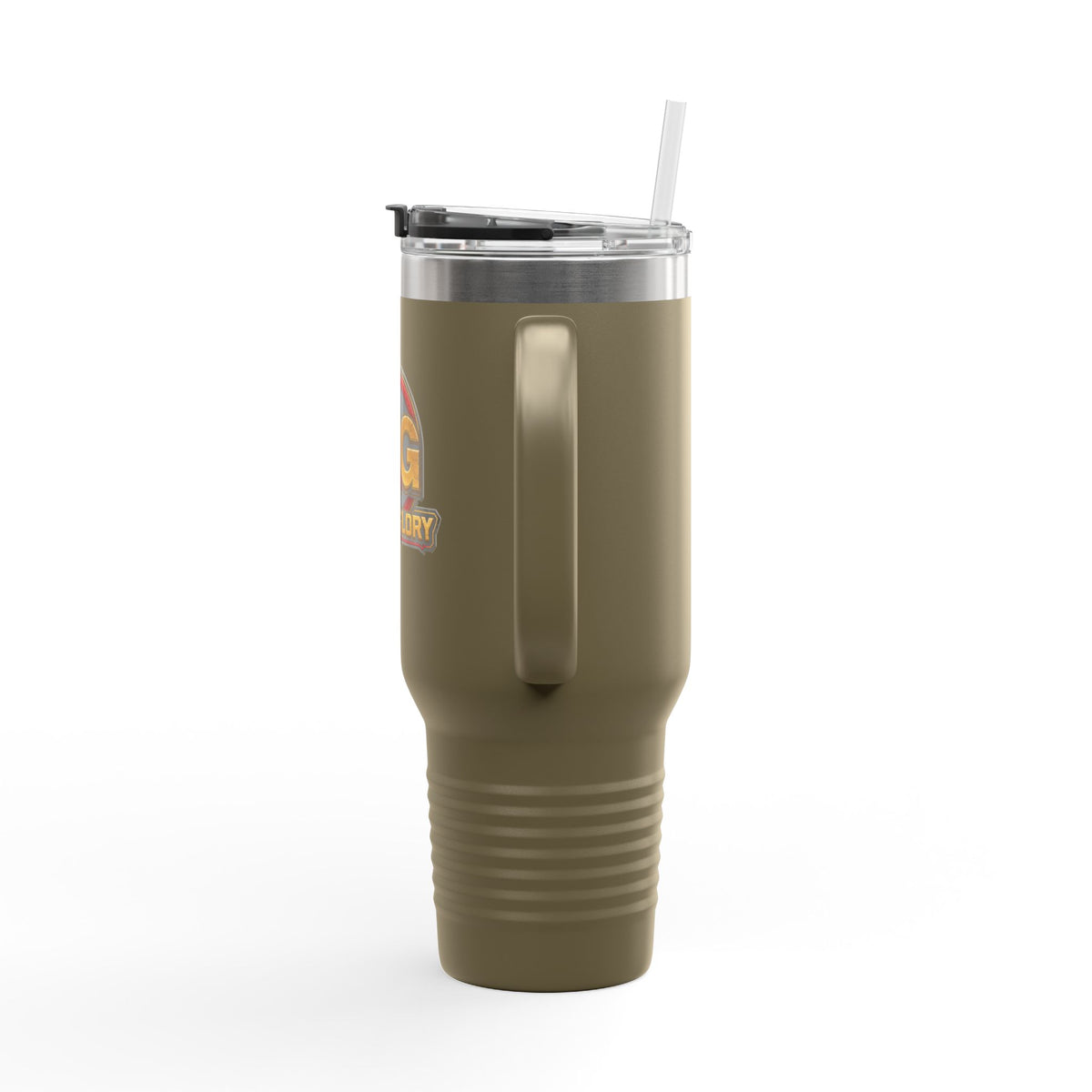 4GodsGlory 40oz Insulated Travel Mug – Double-Wall Stainless Tumbler with Straw