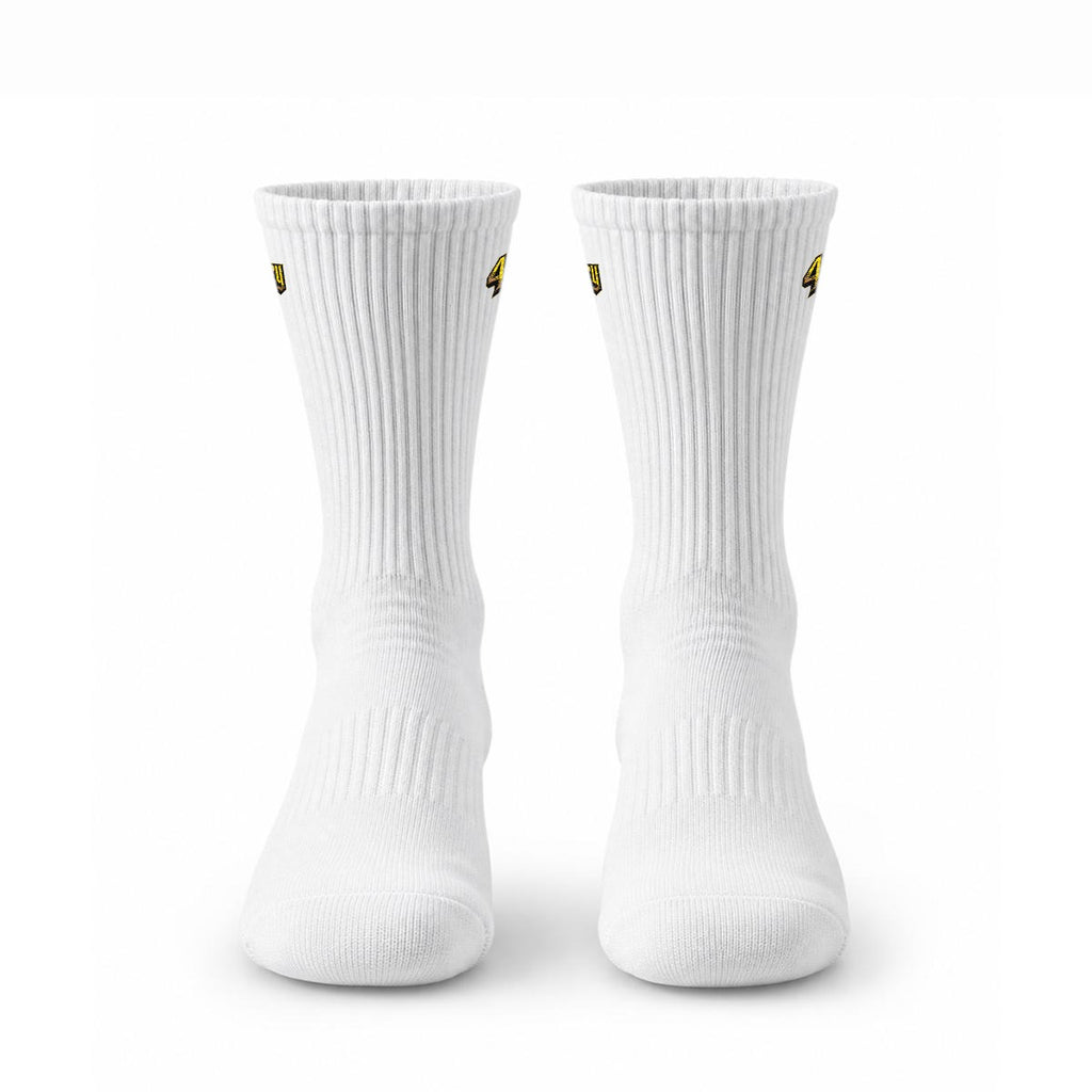 Embroidery Sports Cotton Crew Socks|Cotton