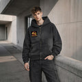 Fleece Lined Gradient Washed Zip Hoodie|355GSM DTG