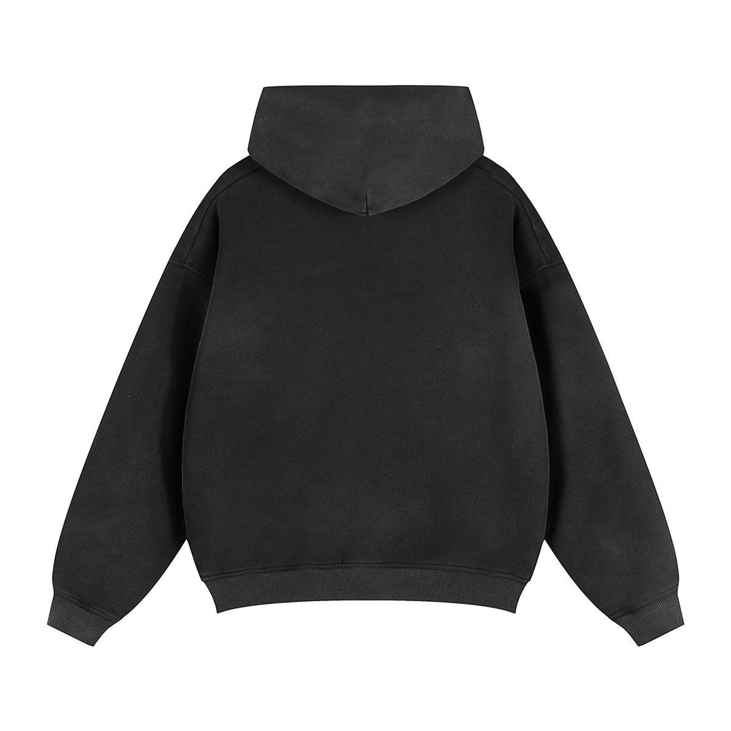 Fleece Lined Gradient Washed Zip Hoodie|355GSM DTG