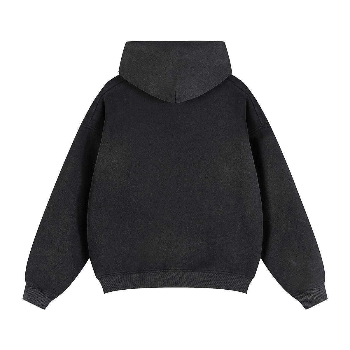 Fleece Lined Gradient Washed Zip Hoodie|355GSM DTG