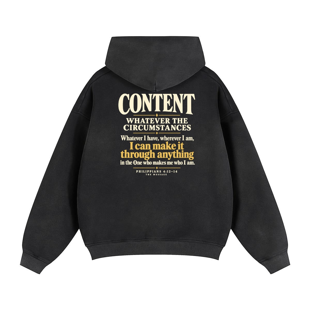 Fleece Lined Gradient Washed Zip Hoodie