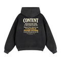 Fleece Lined Gradient Washed Zip Hoodie