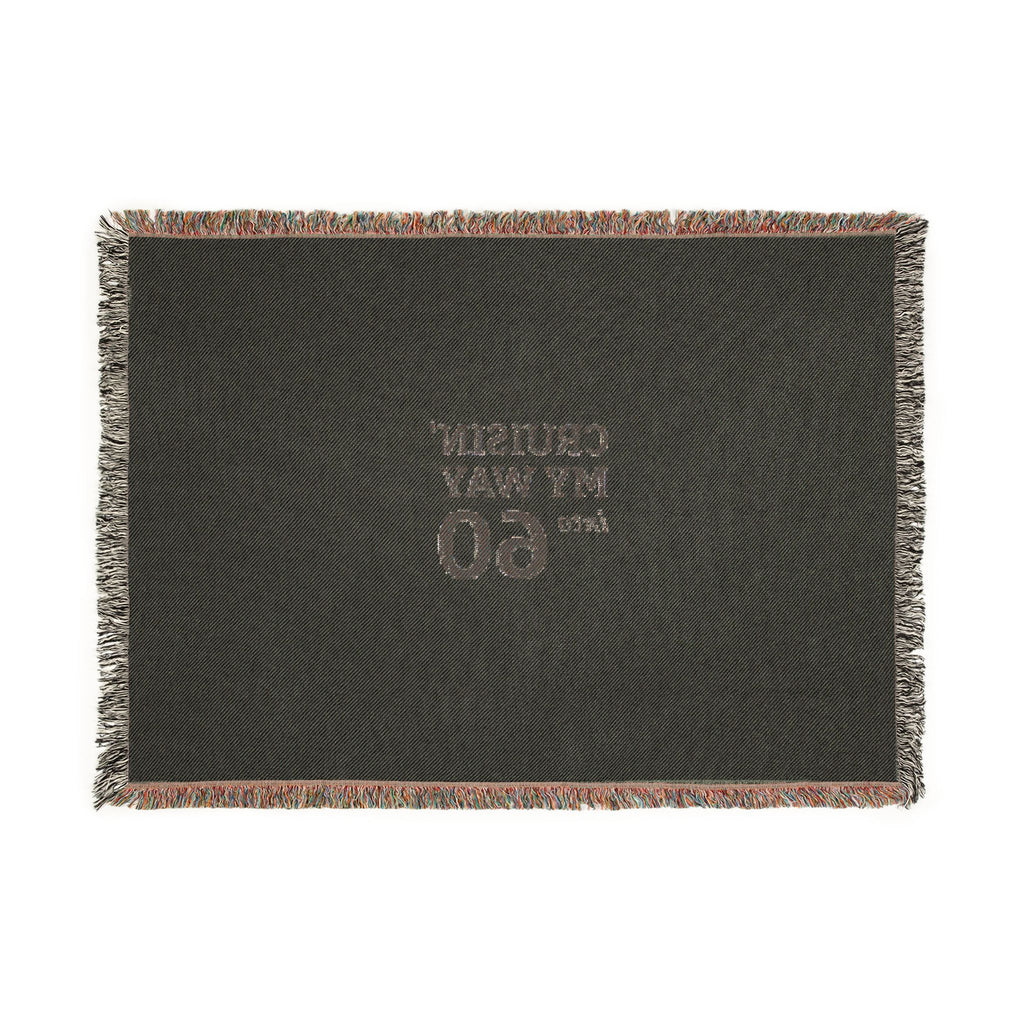 Cruisin' My Way to 60 Woven Blanket — 60th Birthday Throw