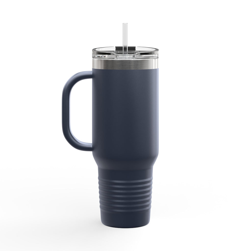 4GodsGlory 40oz Insulated Travel Mug – Double-Wall Stainless Tumbler with Straw