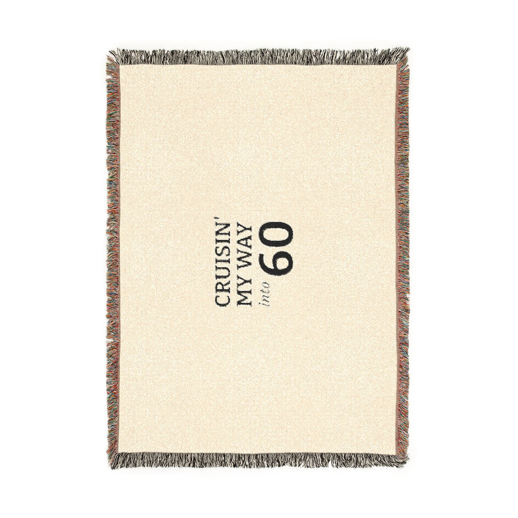 Cruisin' My Way to 60 Woven Blanket — 60th Birthday Throw