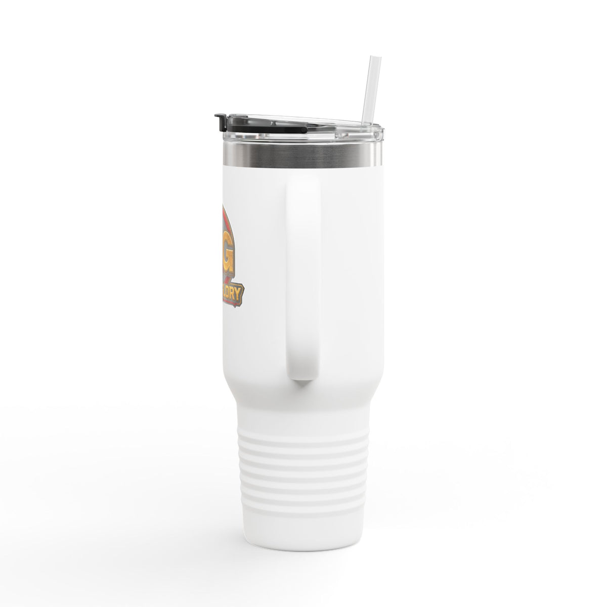 4GodsGlory 40oz Insulated Travel Mug – Double-Wall Stainless Tumbler with Straw