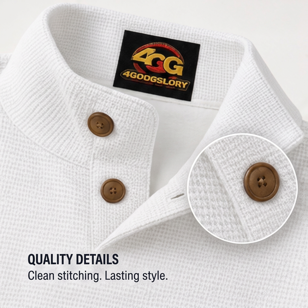 Men’s Casual Pullover Shirt With Half Zipper