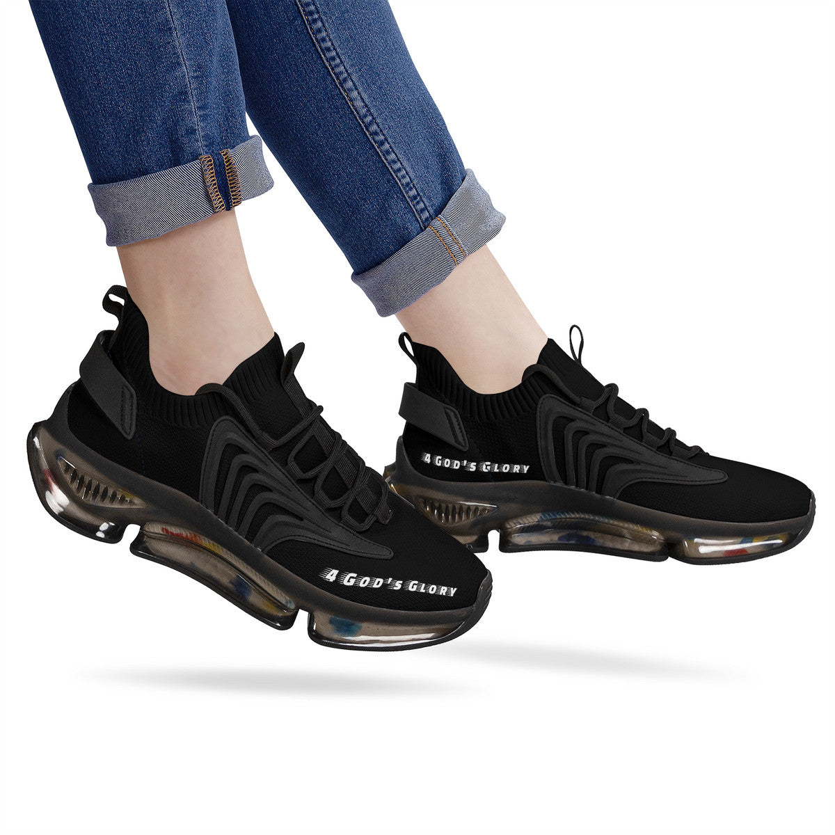 Air Max React Sneakers - Black