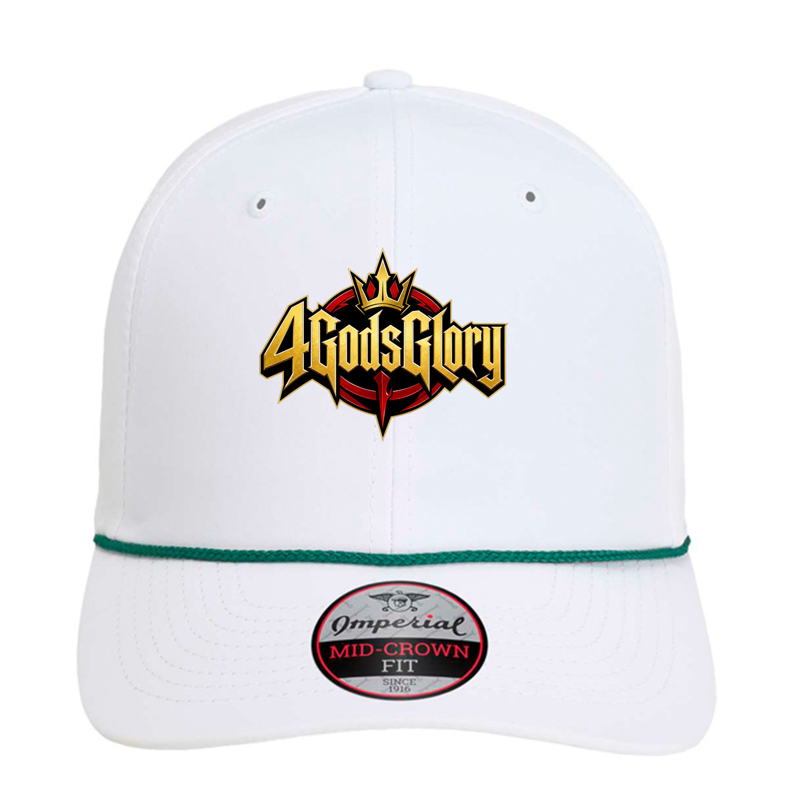 White/ Dark Green - 7054 - FRONT